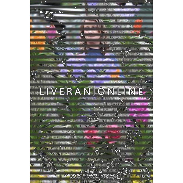 Pic Shows: Workers at Kew Gardens, London, Preparing the new \'Tropical Extravaganza\', the fisrt festival in Biodiversity Year at Kew. The display contains over 7000 plants, including over 3000 orchids. /Agenzia Aldo Liverani Sas - ITALY ONLY - IL PRIMO FESTIVAL NELL\'ANNO DELLA BIODIVERSITA\' CON PIU\' DI 7000 PIANTE E FIORI TROPICALI E PIU\' DI 3000 ORCHIDEE AI KEW GARDENS A LONDRA