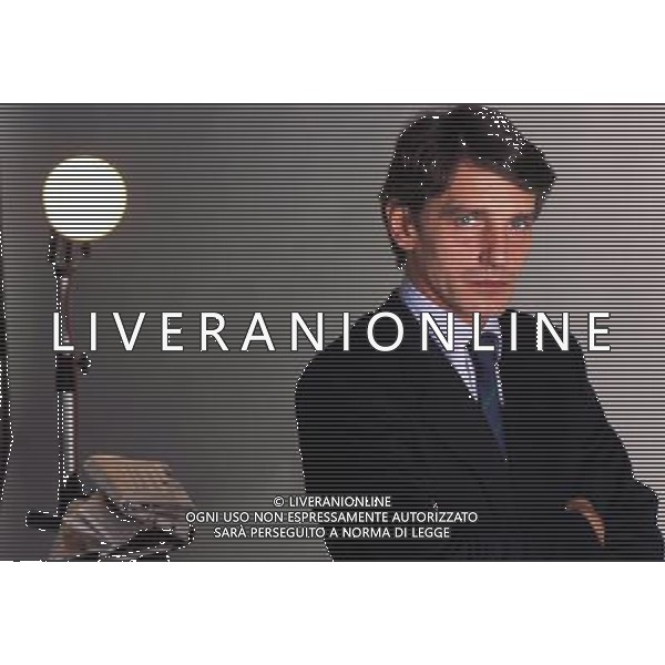 NELLA FOTO David Sassoli giornalista AG aldo liverani