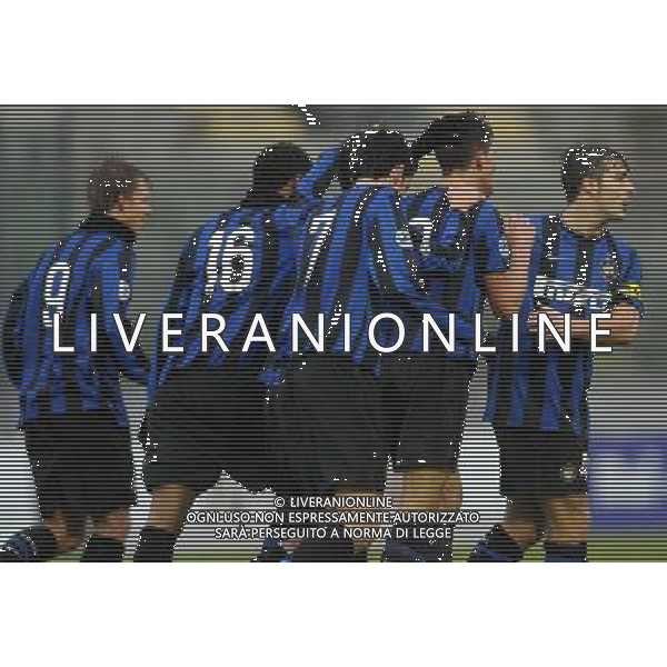 62Á Torneo Viareggio Cup World Football Tournament Coppa Carnevale-Gr.A Gir.2 Viareggio - 05.02.2010 Inter-A.P.I.A. Leichhard Tiger Nella Foto:L\'ESULTANZA DI ALIBEC DOPO IL GOL /Ph.Vitez-Ag. Aldo Liverani