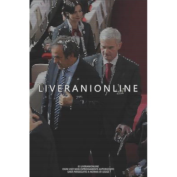 SORTEGGI DI QUALIFICAZIONE AGLI EUROPEI DI CALCIO UCRAINA-POLONIA 2012 - VARSAVIA SALA DEI CONGRESSI 07.02.2010 NELLA FOTO MICHEL PLATINI, MICHAL LISTKIEWICZ DRAWING SELECTION CHAMPIONSHIP GROUP IN FOOTBALL TO EURO 2012 UKRAINE POLAND ©ZOFIA SZUSTER / PRESSFOCUS / NEWSPIX.PL Newspix.pl/Agenzia Aldo Liverani Sas - ITALY ONLY - 