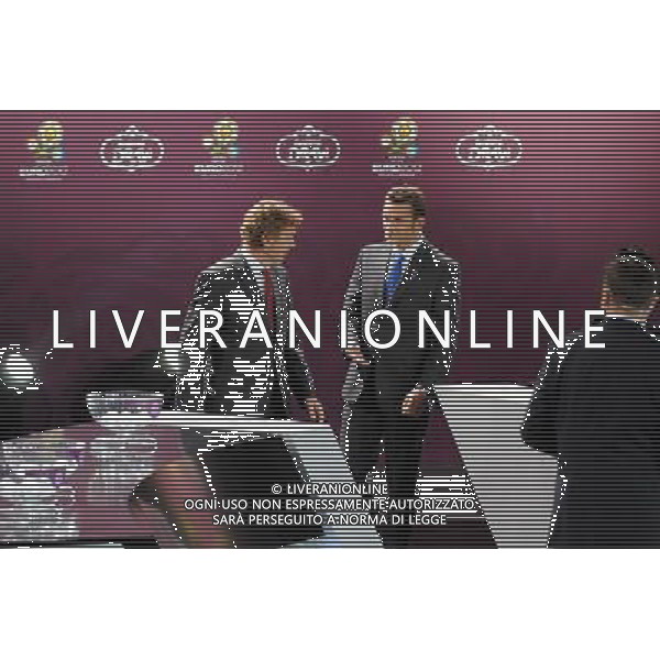 SORTEGGI DI QUALIFICAZIONE AGLI EUROPEI DI CALCIO UCRAINA-POLONIA 2012 - VARSAVIA SALA DEI CONGRESSI 07.02.2010 NELLA FOTO ZBIGNIEW BONIEK, ANDRIY SHEVCHENKO DRAWING SELECTION CHAMPIONSHIP GROUP IN FOOTBALL TO EURO 2012 UKRAINE POLAND ©ZOFIA SZUSTER / PRESSFOCUS / NEWSPIX.PL Newspix.pl/Agenzia Aldo Liverani Sas - ITALY ONLY - l *** Local Caption *** www.newspix.pl mail us: info@newspix.pl call us: 0048 022 23 22 222 --- Polish Picture Agency by Axel Springer Polandwww.newspix.pl mail us: info@newspix.pl call us: 0048 022 23 22 222 --- Polish Picture Agency by Axel Springer Poland