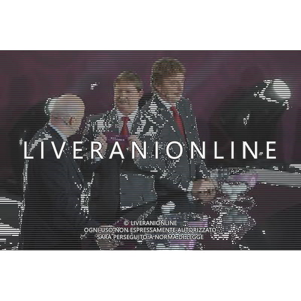 SORTEGGI DI QUALIFICAZIONE AGLI EUROPEI DI CALCIO UCRAINA-POLONIA 2012 - VARSAVIA SALA DEI CONGRESSI 07.02.2010 NELLA FOTO GIANNI INFANTINO, BONIEK DRAWING SELECTION CHAMPIONSHIP GROUP IN FOOTBALL TO EURO 2012 UKRAINE POLAND ©ZOFIA SZUSTER / PRESSFOCUS / NEWSPIX.PL Newspix.pl/Agenzia Aldo Liverani Sas - ITALY ONLY - l *** Local Caption *** www.newspix.pl mail us: info@newspix.pl call us: 0048 022 23 22 222 --- Polish Picture Agency by Axel Springer Polandwww.newspix.pl mail us: info@newspix.pl call us: 0048 022 23 22 222 --- Polish Picture Agency by Axel Springer Poland