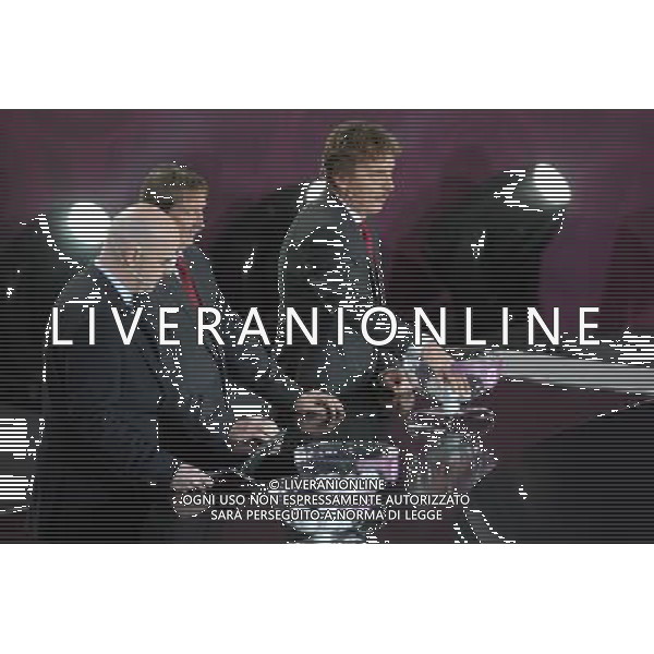 SORTEGGI DI QUALIFICAZIONE AGLI EUROPEI DI CALCIO UCRAINA-POLONIA 2012 - VARSAVIA SALA DEI CONGRESSI 07.02.2010 NELLA FOTO GIANNI INFANTINO, ANDRZEJ SZARMACH ZBIGNIEW BONIEK DRAWING SELECTION CHAMPIONSHIP GROUP IN FOOTBALL TO EURO 2012 UKRAINE POLAND ©ZOFIA SZUSTER / PRESSFOCUS / NEWSPIX.PL Newspix.pl/Agenzia Aldo Liverani Sas - ITALY ONLY - l