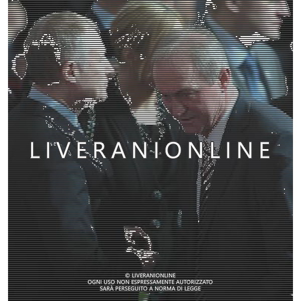 Hryhorij Surkis (L), President of Ukraine Football Federation and head coach Polish team Franciszek Smuda (R), after the UEFA EURO 2012 qualifying Draw Cremony in the Congress Hall of the Palace of Culture and Science in Warsaw, Poland, 7 February 2010. /Agenzia Aldo Liverani Sas - ITALY ONLY - VARSAVIA: SORTEGGI DI QUALIFICAZIONE AGLI EUROPEI DI CALCIO UCRAINA-POLONIA 2012