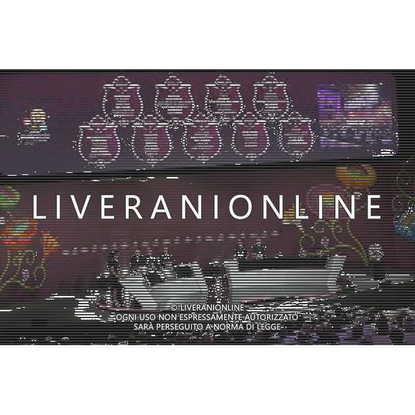 The results of the draw for the UEFA EURO 2012 soccer championschips are diplayed in the Congress Hall of the Palace of Culture and Science in Warsaw, Poland, 7 February 2010. 51 teams taking part in the Euro 2012 qualifications will create nine groups. Six of them will consist of six teams, and three of them – five. Winners and one team from the second place with the best achievements will advance to championships directly. The other eight teams classified on the second position in the group will set up four pairs. The EURO 2012 European soccer championship will kick off June 2012 in Poland and Ukraine. The opening match at the National Stadium in Warsaw will take place on 8 June. Eliminations will begin in September 2010 and will last until autumn 2011. /Agenzia Aldo Liverani Sas - ITALY ONLY - VARSAVIA: SORTEGGI DI QUALIFICAZIONE AGLI EUROPEI DI CALCIO UCRAINA-POLONIA 2012