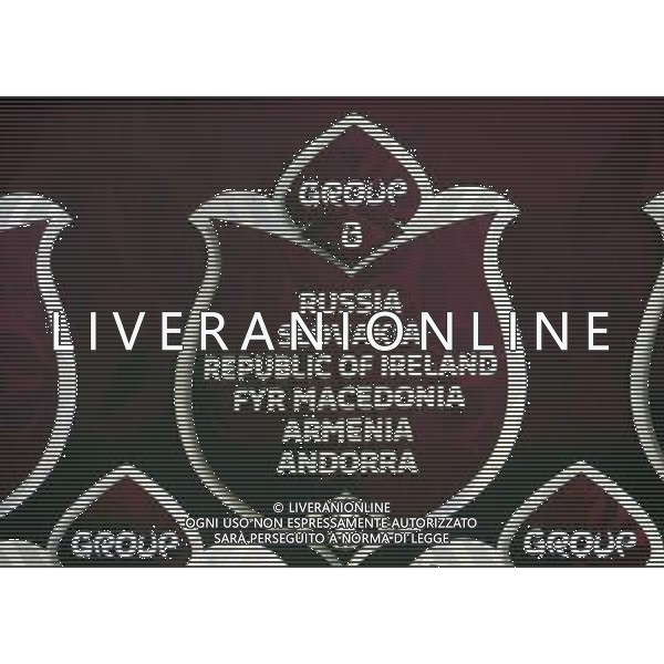 The results Group B after the draw for the UEFA EURO 2012 socce championschips are diplayed in the Congress Hall of the Palace of Culture and Science in Warsaw, Poland, 7 February 2010. 51 teams taking part in the Euro 2012 qualifications will create nine groups. Six of them will consist of six teams, and three of them – five. Winners and one team from the second place with the best achievements will advance to championships directly. The other eight teams classified on the second position in the group will set up four pairs. The EURO 2012 European soccer championship will kick off June 2012 in Poland and Ukraine. The opening match at the National Stadium in Warsaw will take place on 8 June. Eliminations will begin in September 2010 and will last until autumn 2011. /Agenzia Aldo Liverani Sas - ITALY ONLY - VARSAVIA: SORTEGGI DI QUALIFICAZIONE AGLI EUROPEI DI CALCIO UCRAINA-POLONIA 2012