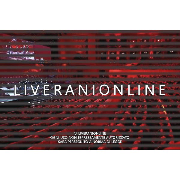 General view of the Congress Hall during the UEFA EURO 2012 qualifying Draw Cremony of the Palace of Culture and Science in Warsaw, Poland, 7 February 2010. 51 teams taking part in the Euro 2012 qualifications will create nine groups. Six of them will consist of six teams, and three of them – five. Winners and one team from the second place with the best achievements will advance to championships directly. The other eight teams classified on the second position in the group will set up four pairs. The EURO 2012 European soccer championship will kick off June 2012 in Poland and Ukraine. The opening match at the National Stadium in Warsaw will take place on 8 June. Eliminations will begin in September 2010 and will last until autumn 2011. /Agenzia Aldo Liverani Sas - ITALY ONLY - VARSAVIA: SORTEGGI DI QUALIFICAZIONE AGLI EUROPEI DI CALCIO UCRAINA-POLONIA 2012