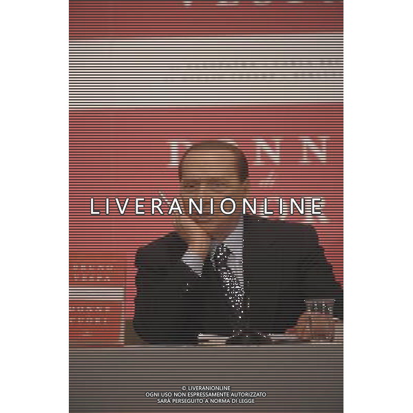 ROMA, 10 FEBBRAIO 2010 PRESENTAZIONE DEL LIBRO: DONNE DI CUORI DI B. VESPA NELLA FOTO: SILVIO BERLUSCONI ©AGENZIA ALDO LIVERANI SAS