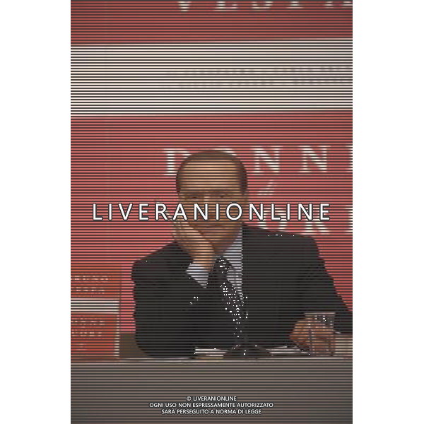 ROMA, 10 FEBBRAIO 2010 PRESENTAZIONE DEL LIBRO: DONNE DI CUORI DI B. VESPA NELLA FOTO: SILVIO BERLUSCONI ©AGENZIA ALDO LIVERANI SAS