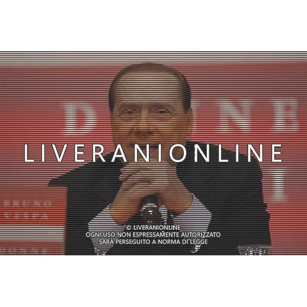 ROMA, 10 FEBBRAIO 2010 PRESENTAZIONE DEL LIBRO: DONNE DI CUORI DI B. VESPA NELLA FOTO: SILVIO BERLUSCONI ©AGENZIA ALDO LIVERANI SAS