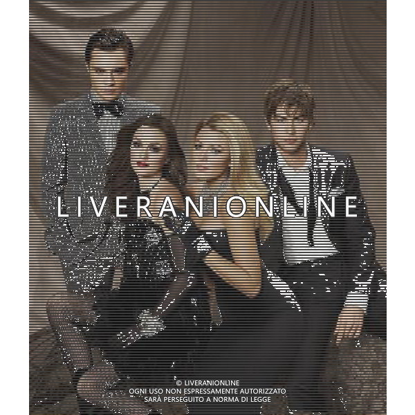 FILM\'Gossip Girl\' NELLA FOTO Ed Westwick, Leighton Meester, Blake Lively, Chace Crawford AG ALDO LIVERANI