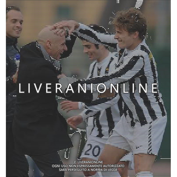 62Á Torneo Viareggio Cup World Football Tournament Coppa Carnevale Finale Viareggio - 15.02.2010 Juventus-Empoli Nella Foto:L\'ESULTANZA DI CIRO IMMOBILE DOPO IL GOL CON BRUNI LUCIANO /Ph.Vitez-Ag. Aldo Liverani