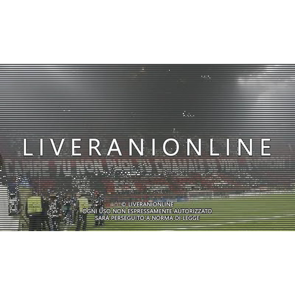 Champions League 2009/2010 Ottavi di Finale Milano - 16.02.2010 Milan-Manchester United Nella Foto: tifo milan /Ph.LUZZANI-Ag. Aldo Liverani