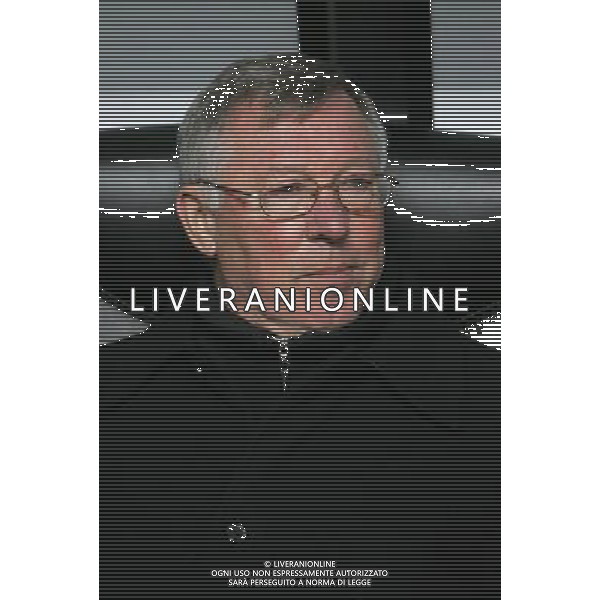 Champions League 2009/2010 Ottavi di Finale Milano - 16.02.2010 Milan-Manchester United Nella Foto: alex ferguson /Ph.LUZZANI-Ag. Aldo Liverani