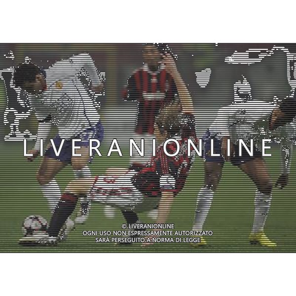 Champions League 2009/2010 Ottavi di Finale Milano - 16.02.2010 Milan-Manchester United Nella Foto:rafael, ambrosini e nani /luzzani-Ag. Aldo Liverani