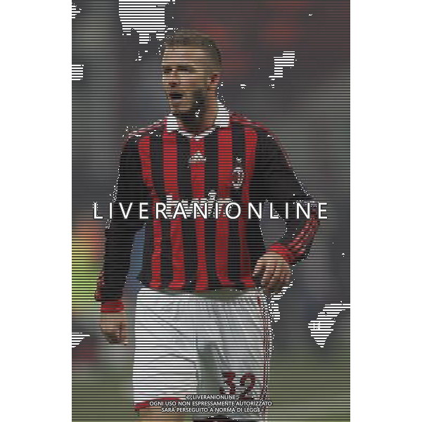 Champions League 2009/2010 Ottavi di Finale Milano - 16.02.2010 Milan-Manchester United Nella Foto: david beckham /luzzani-Ag. Aldo Liverani