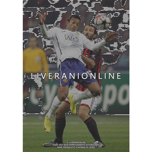 Champions League 2009/2010 Ottavi di Finale Milano - 16.02.2010 Milan-Manchester United Nella Foto: nani e favalli /luzzani-Ag. Aldo Liverani