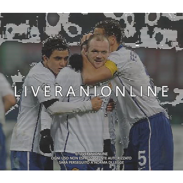 Champions League 2009/2010 Ottavi di Finale Milano - 16.02.2010 Milan-Manchester United Nella Foto: l\'esultanza di rooney dopo il gol /Ph.Vitez-Ag. Aldo Liverani