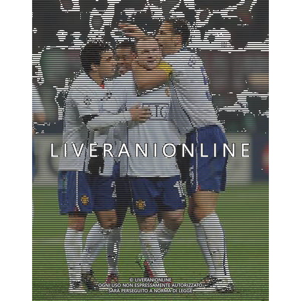 Champions League 2009/2010 Ottavi di Finale Milano - 16.02.2010 Milan-Manchester United Nella Foto: l\'esultanza di rooney dopo il gol /Ph.Vitez-Ag. Aldo Liverani