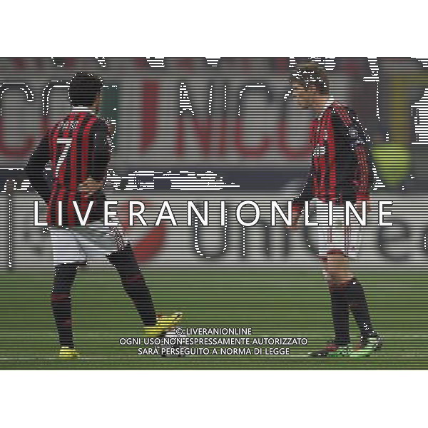 Champions League 2009/2010 Ottavi di Finale Milano - 16.02.2010 Milan-Manchester United Nella Foto: delusione milan /Ph.luzzani -Ag. Aldo Liverani