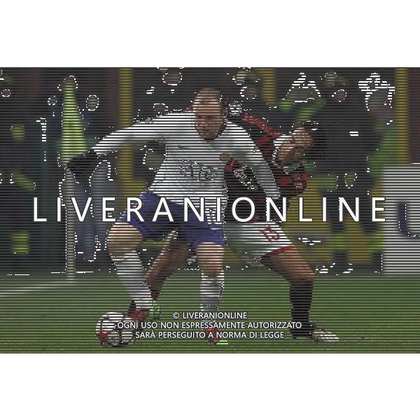 Champions League 2009/2010 Ottavi di Finale Milano - 16.02.2010 Milan-Manchester United Nella Foto: nesta e rooney /luzzani-Ag. Aldo Liverani