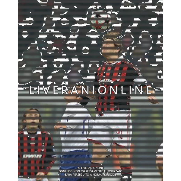 Champions League 2009/2010 Ottavi di Finale Milano - 16.02.2010 Milan-Manchester United Nella Foto:AMBROSINI-PARK /Ph.Vitez-Ag. Aldo Liverani