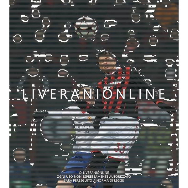 Champions League 2009/2010 Ottavi di Finale Milano - 16.02.2010 Milan-Manchester United Nella Foto:THIAGO SILVA-ROONEY /Ph.Vitez-Ag. Aldo Liverani