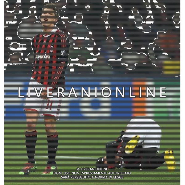 Champions League 2009/2010 Ottavi di Finale Milano - 16.02.2010 Milan-Manchester United Nella Foto:HUNTELAAR /Ph.Vitez-Ag. Aldo Liverani