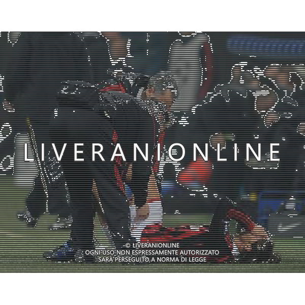 Champions League 2009/2010 Ottavi di Finale Milano - 16.02.2010 Milan-Manchester United Nella Foto:INFORTUNIO ANTONINI /Ph.Vitez-Ag. Aldo Liverani