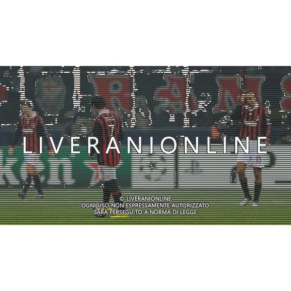 Champions League 2009/2010 Ottavi di Finale Milano - 16.02.2010 Milan-Manchester United Nella Foto:DELUSIONE MILAN /Ph.Vitez-Ag. Aldo Liverani