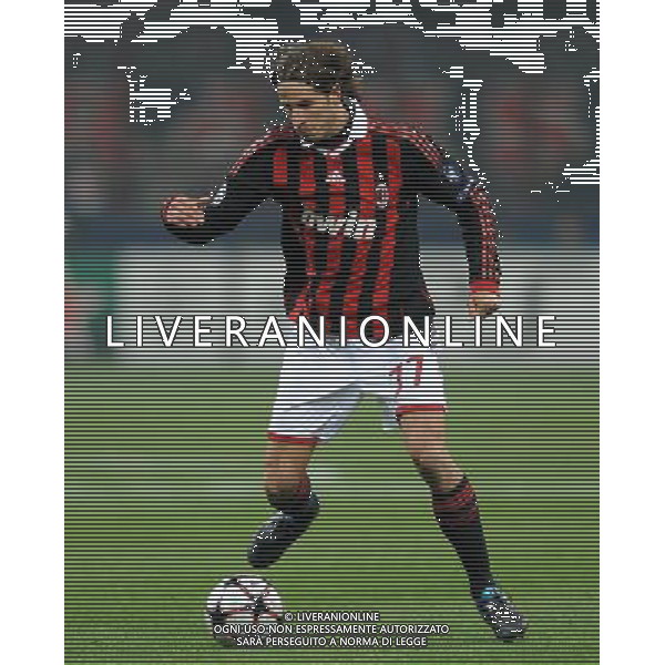 Champions League 2009/2010 Ottavi di Finale Milano - 16.02.2010 Milan-Manchester United Nella Foto:ANTONINI LUCA /Ph.Vitez-Ag. Aldo Liverani