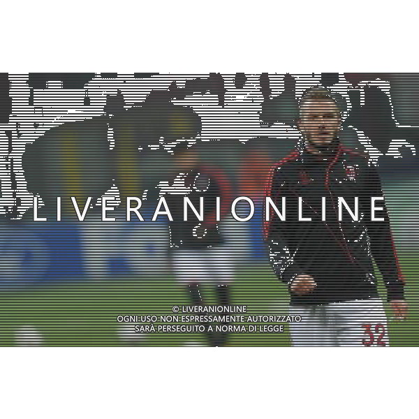 Champions League 2009/2010 Ottavi di Finale Milano - 16.02.2010 Milan-Manchester United Nella Foto:BECKHAM DAVID /Ph.Vitez-Ag. Aldo Liverani