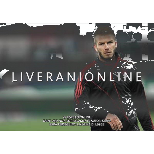 Champions League 2009/2010 Ottavi di Finale Milano - 16.02.2010 Milan-Manchester United Nella Foto:BECKHAM DAVID /Ph.Vitez-Ag. Aldo Liverani