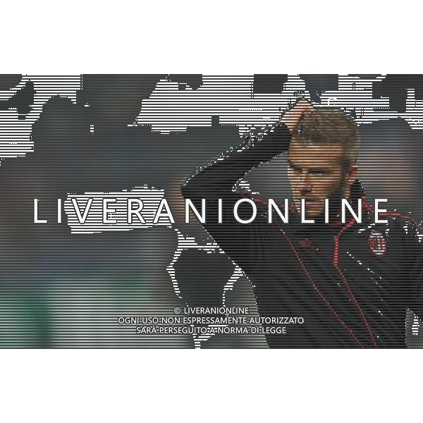 Champions League 2009/2010 Ottavi di Finale Milano - 16.02.2010 Milan-Manchester United Nella Foto:BECKHAM DAVID /Ph.Vitez-Ag. Aldo Liverani