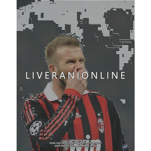Champions League 2009/2010 Ottavi di Finale Milano - 16.02.2010 Milan-Manchester United Nella Foto:BECKHAM DAVID /Ph.Vitez-Ag. Aldo Liverani