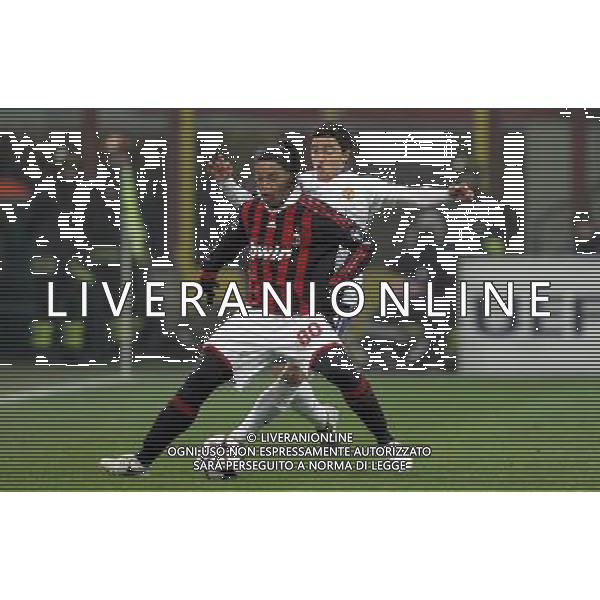 Milano 16-02-2010 Champions League 2009/2010 milan-manchester united 2:3 nella foto rafael e ronaldinho ph marco luzzani/ag aldo liverani s.a.s.