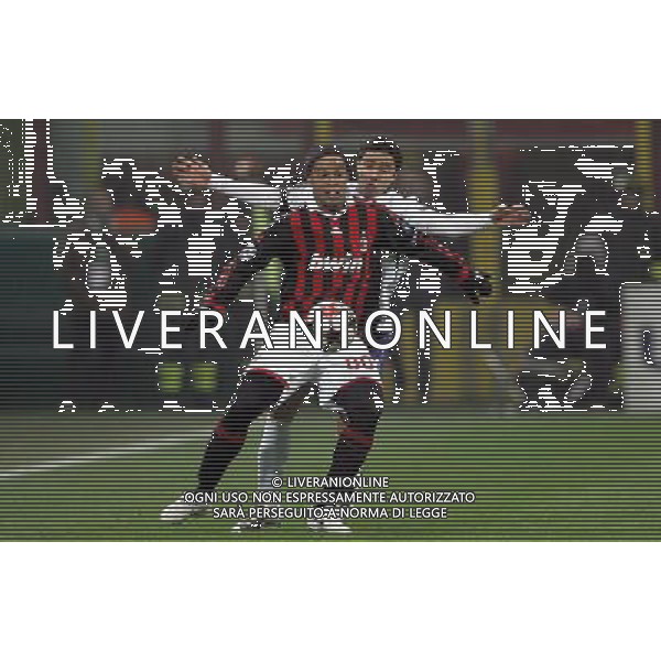 Milano 16-02-2010 Champions League 2009/2010 milan-manchester united 2:3 nella foto rafael e ronaldinho ph marco luzzani/ag aldo liverani s.a.s.