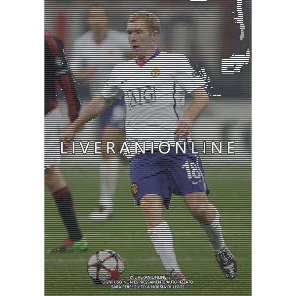 Milano 16-02-2010 Champions League 2009/2010 milan-manchester united 2:3 nella foto paul scholes ph marco luzzani/ag aldo liverani s.a.s.