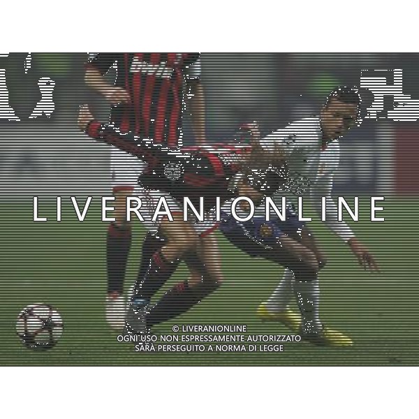 Milano 16-02-2010 Champions League 2009/2010 milan-manchester united 2:3 nella foto nani e luca antonini ph marco luzzani/ag aldo liverani s.a.s.