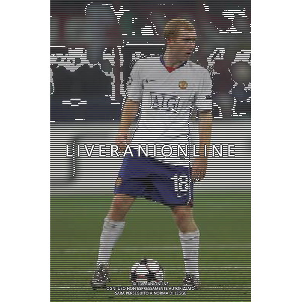 Milano 16-02-2010 Champions League 2009/2010 milan-manchester united 2:3 nella foto paul scholes ph marco luzzani/ag aldo liverani s.a.s.