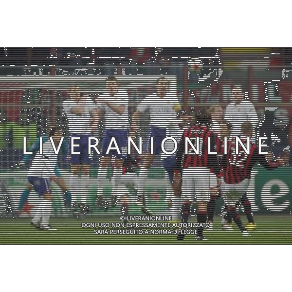 Milano 16-02-2010 Champions League 2009/2010 milan-manchester united 2:3 nella foto punizione david beckham ph marco luzzani/ag aldo liverani s.a.s.