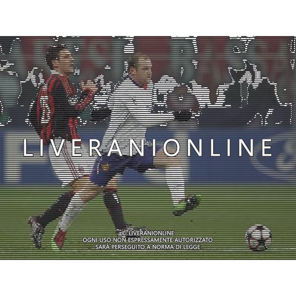Milano 16-02-2010 Champions League 2009/2010 milan-manchester united 2:3 nella foto wayne rooney e daniele bonera ph marco luzzani/ag aldo liverani s.a.s.