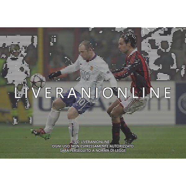 Milano 16-02-2010 Champions League 2009/2010 milan-manchester united 2:3 nella foto wayne rooney e alessandro nesta ph marco luzzani/ag aldo liverani s.a.s.