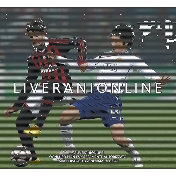 Champions League 2009/2010 Ottavi di Finale Milano - 16.02.2010 Milan-Manchester United Nella Foto:PATO-PARK JI-SUNG /Ph.Vitez-Ag. Aldo Liverani