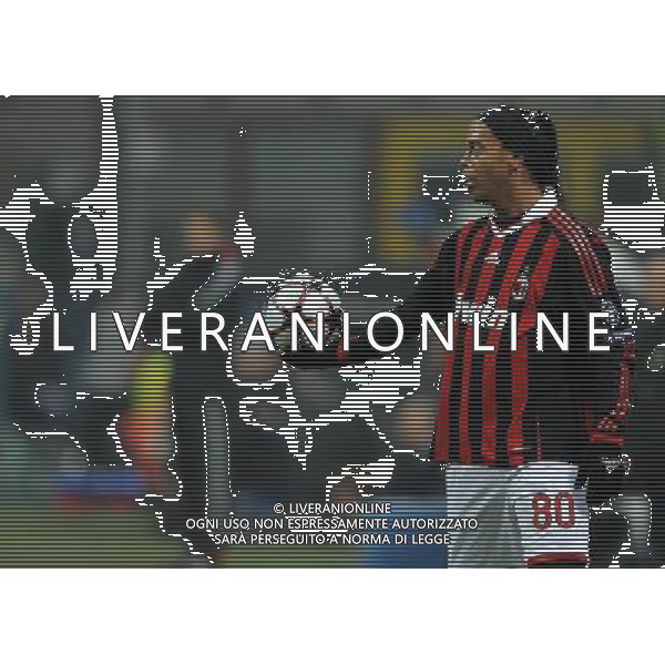 Champions League 2009/2010 Ottavi di Finale Milano - 16.02.2010 Milan-Manchester United Nella Foto:RONALDINHO /Ph.Vitez-Ag. Aldo Liverani