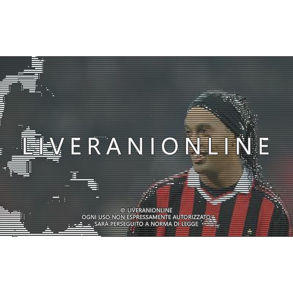 Champions League 2009/2010 Ottavi di Finale Milano - 16.02.2010 Milan-Manchester United Nella Foto:RONALDINHO /Ph.Vitez-Ag. Aldo Liverani