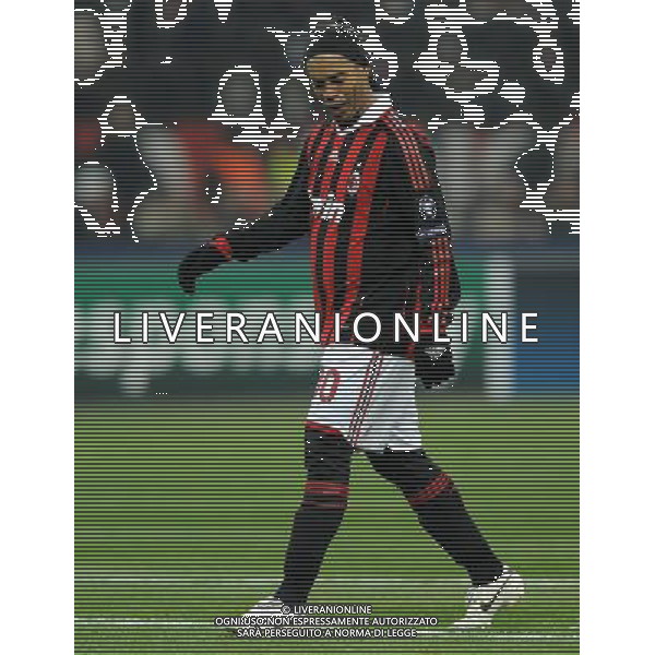 Champions League 2009/2010 Ottavi di Finale Milano - 16.02.2010 Milan-Manchester United Nella Foto:RONALDINHO /Ph.Vitez-Ag. Aldo Liverani