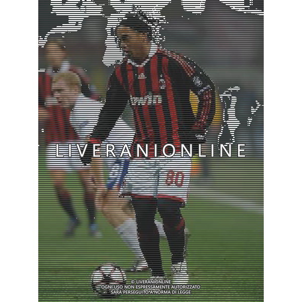 Champions League 2009/2010 Ottavi di Finale Milano - 16.02.2010 Milan-Manchester United Nella Foto:RONALDINHO /Ph.Vitez-Ag. Aldo Liverani