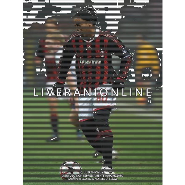 Champions League 2009/2010 Ottavi di Finale Milano - 16.02.2010 Milan-Manchester United Nella Foto:RONALDINHO /Ph.Vitez-Ag. Aldo Liverani