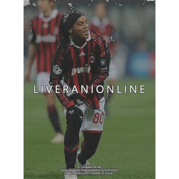 Champions League 2009/2010 Ottavi di Finale Milano - 16.02.2010 Milan-Manchester United Nella Foto:RONALDINHO /Ph.Vitez-Ag. Aldo Liverani